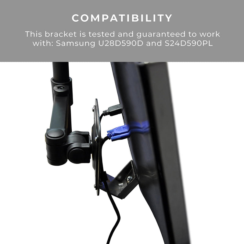 HumanCentric VESA Mount Adapter Bracket for Samsung Monitors U28D590D and S24D590PL one pack