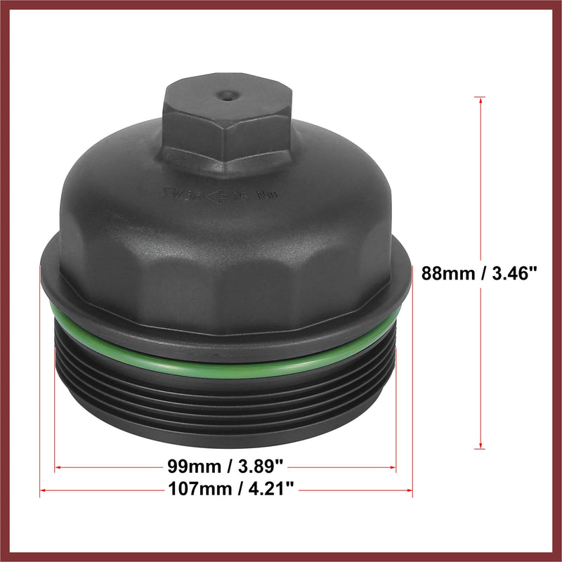 Car Oil Filter Cap Assembly Housing for Porsche 911 Cayenne Panamera 94810702200 Replace Parts