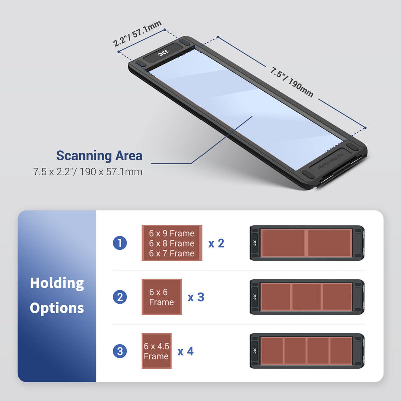 Magnetic 120 Photo Holder Slide Holder Negative Film Holder Compatible with Most Standard Flatbed Scanners，120 Medium-Format Negatives Scanning Copying to Digital Image Scanner Equipment Accessories