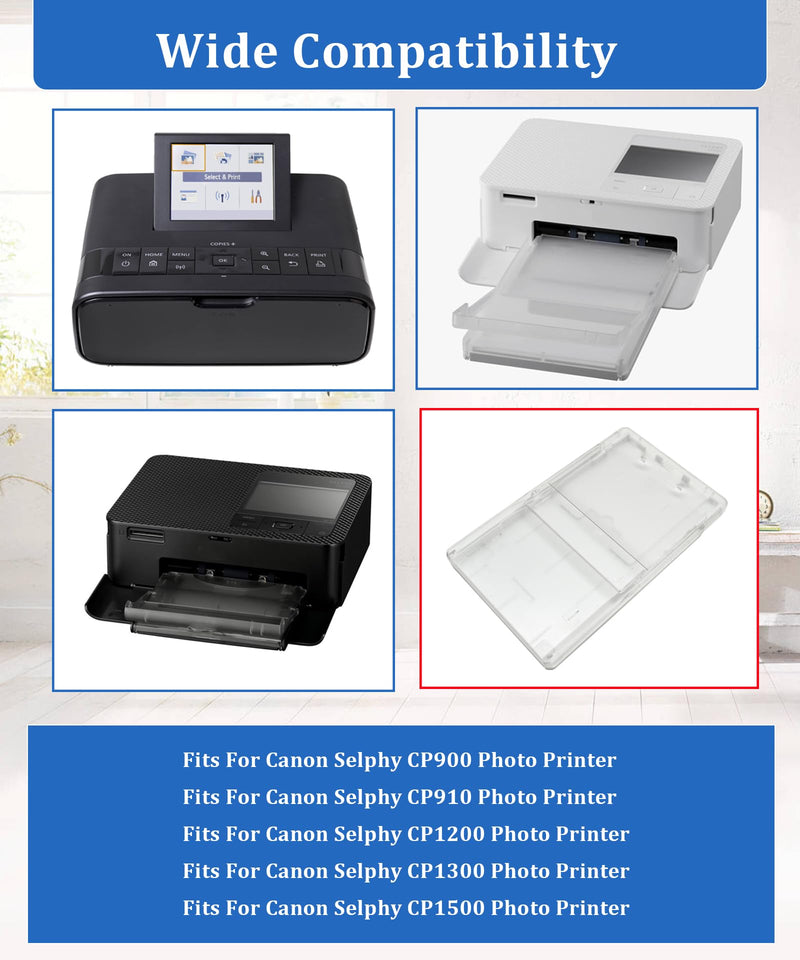 6 Inch Paper Input Tray | Fits For Canon Selphy CP900 CP910 CP1200 CP1300 CP1500 Photo Printer,100×148mm Postcard Size Holder Paper Input Tray