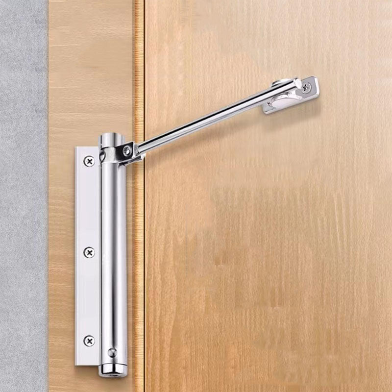  [AUSTRALIA] - ZENG 2-Pack Adjustable Spring Door Closer - 304 Stainless Steel Surface Mounted Automatic Closer for Residential/Commercial Doors (20-40kg, 175° Max, Silver)