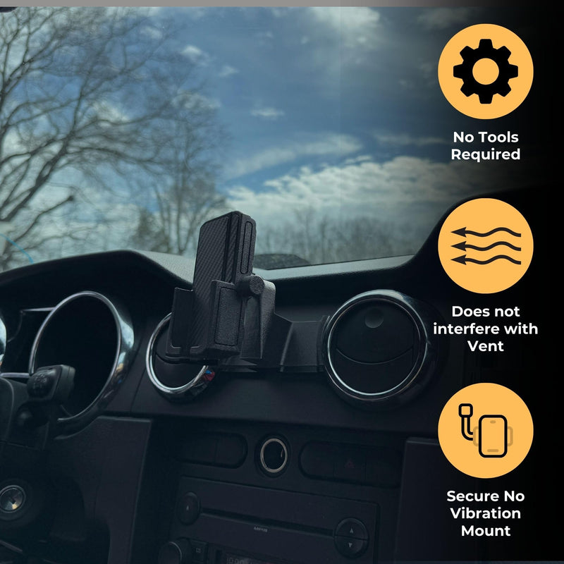 Phone Holder for Ford Mustang 2005-2008 (Cradle Mount) Cradle Mount