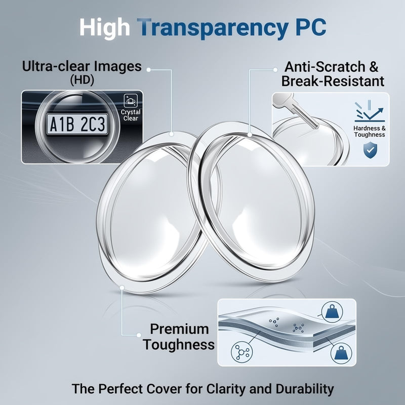 2PCS Car Camera Lens Protector,Essential Car Rear View Camera Cover for Dust and Scratch Protection,High-Transparency Cars Backup Cameras Cover for Cars SUVs Trucks