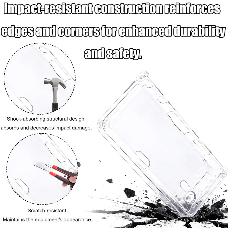 Protective Shell Cover Case & USB Charging Cable for DSi XL | Transparent, Crystal Clear Case with 1.2m/3.94ft Fast Charging Cord, Scratch-Resistant Accessories
