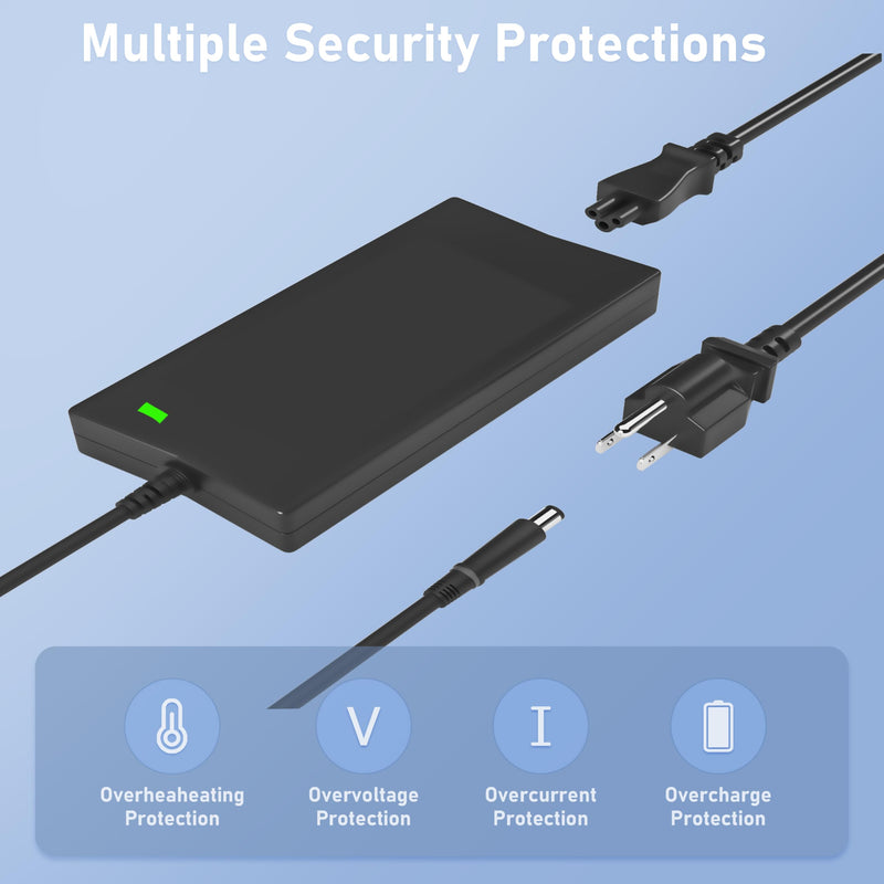 180W Power Cord for Dell Dock WD19 WD19S WD19TB WD19TBS WD19DCS WD22TB4 | for WD15 SD25 WD25 D6000 D6000S TB15 TB16 Business Thunderbolt/Universal Docking Station TB18DC K16A K16A001 K17A001 SD25TB4