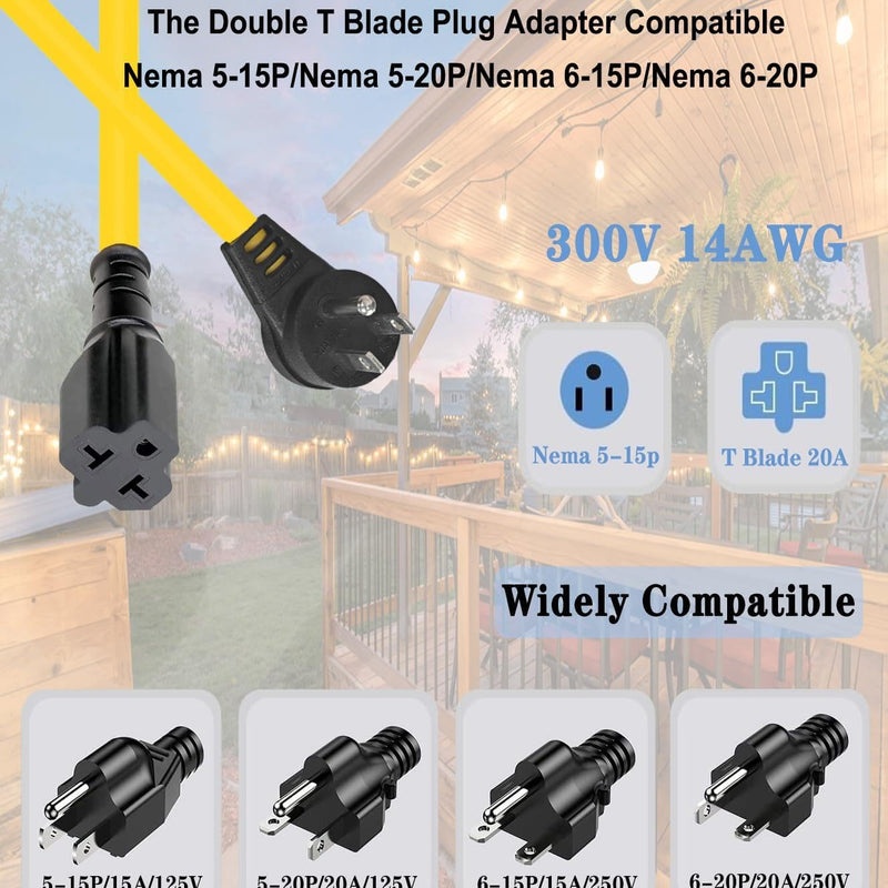 Outdoor Wireless Remote Control Outlet Plug,AC110V Waterproof Remote Control Power Switch,AC110V/120V/250V/20A Heavy Duty Smart Outlet,164FT Range,Suitable for Lamps,Electrical Equipment,etc AC110V waterproof Outlet Switch