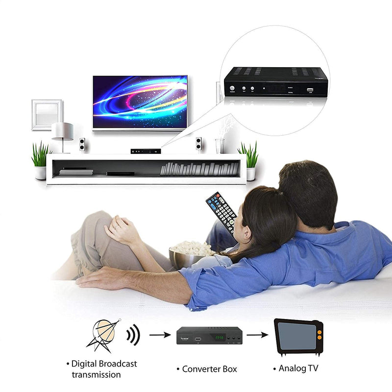  [AUSTRALIA] - iView 3300STB ATSC Converter Box with Recording, Media Player, Built-in Digital Clock, Analog to Digital, QAM Tuner, HDMI, USB 3300STBA (New firmware)