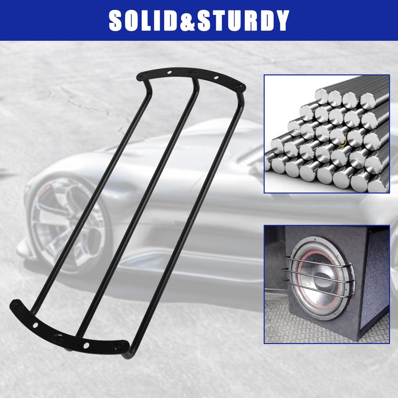 12 Inches Metal Car Bar Grille Audio Speaker Subwoofer Grill Grille Cover- Pack of 2 12 inches