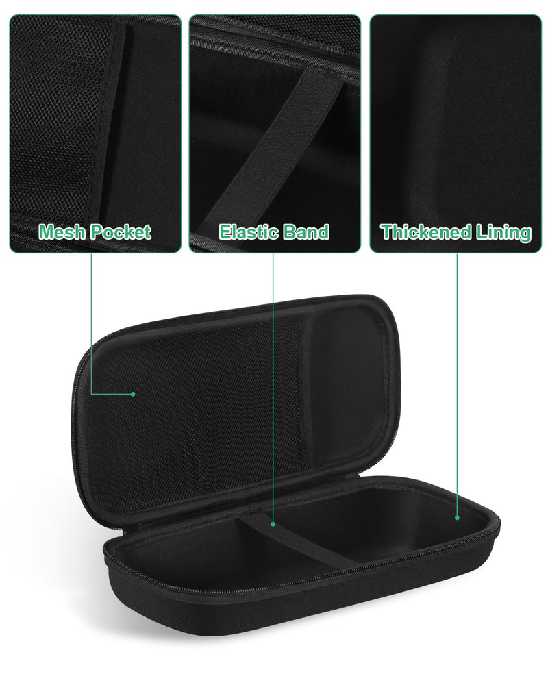 Black Stethoscope Case for 3M Littmann Classic III/Cardiology IV/MDF Acoustica Stethoscopes - Shockproof Hard Stethoscope Bag Large Travel Carrying Case for Medical, Doctor, Nurse Accessories Black L - 11.8" L x 5.1" W x 2.4" H