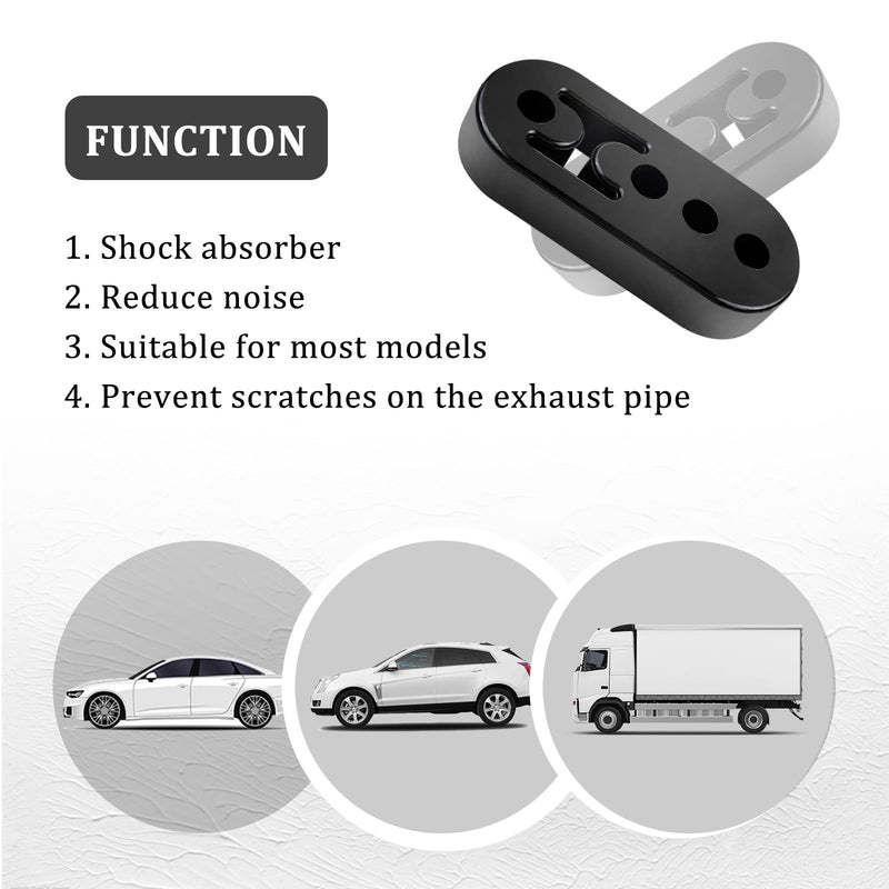 Exhaust Hanger Removal Tool Kit with 2PCS 4 Hole Exhaust Hangers,Universal Exhaust Hanger Pliers for Quick Removal Muffler Hanger,Essential Exhaust Hanger Tool Car Accessories