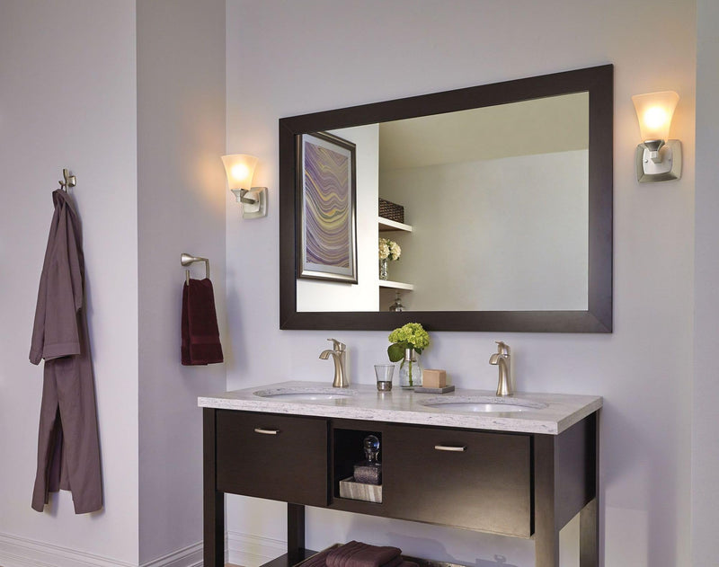 Moen Voss Brushed Nickel Bathroom Double Robe Hook, Wall Mounted Metal Hanger for Towels, YB5103BN 6.30 x 3.66 x 3.03 inches
