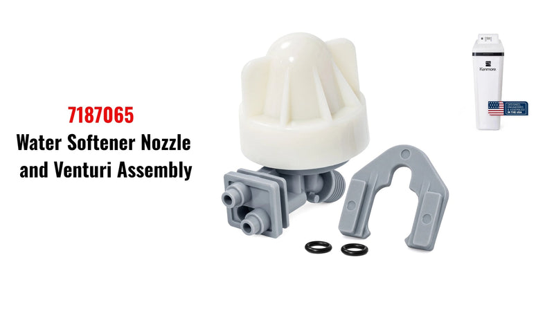 Upgraded 7187065 Water Softener Nozzle & Venturi Assembly Replacement Kit