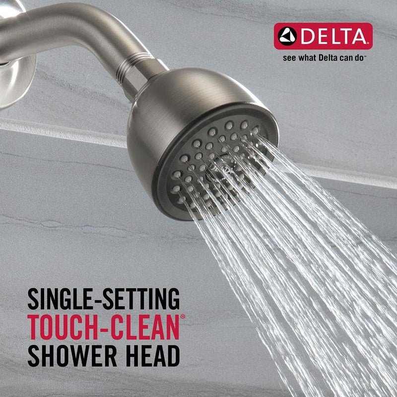 Delta Faucet Single-Spray Touch-Clean Shower Head, Chrome RP38357 .5