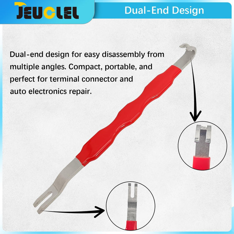 Automotive Electrical Terminal Connector Separator Removal Tool Remover, Electrical Connector Separator Tool Universal for Most Vehicles 1Pcs（Red）