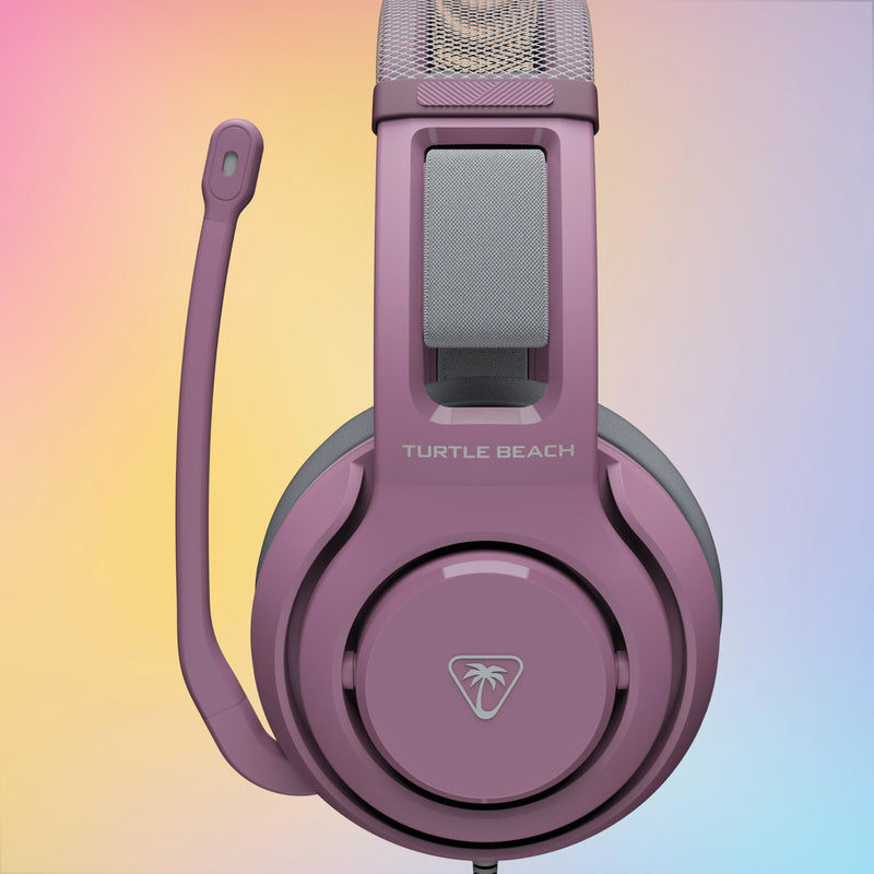 Turtle Beach Atlas 200 Wired Multiplatform Gaming Headset for Xbox, PS5, PC | Xbox Series X|S, Xbox One, PlayStation, 50mm Drivers, Flip-to-Mute Mic, Memory Foam, Floating Headband, Lilac Mist