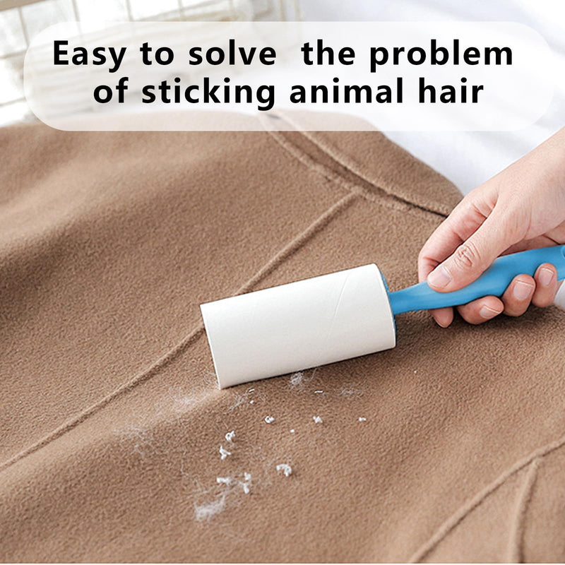 ASelected 10 Pcs Lint Roller Refills with 1 Handle,1000 Sheets Roller Sticky Pet Hair Remover for Pet Cat Dog Hair, Dust,Clothes, Sofa