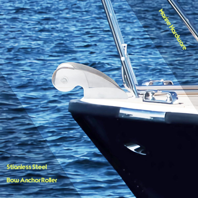 AMYSPORTS Hardware Bow Anchor Roller Boats Stainless Yacht Bow Anchor Mount Marine Steel Anchor Roller Boat SUS316