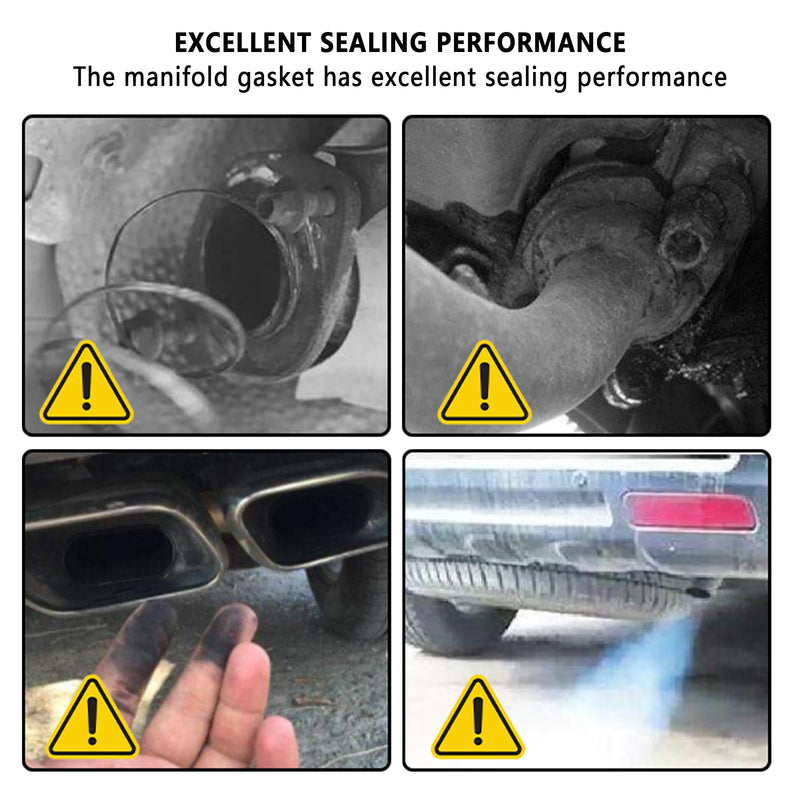 ID 2.56"/65mm Car Exhaust Manifold Gasket,Graphite Construction Exhaust Donut Gasket Seal Muffler Ring,Automotive Replacement Exhaust Flange Gasket for Stop Leakage (65mm) 65mm
