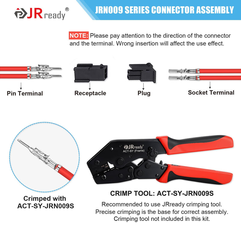 JRready Molex Micro-fit 3.0 Connector Kit 2 4 6 Circults MX3.0 Power Plug Receptacle 43020 Series 20-24AWG Wire Crimp Terminals 43031 Series Pins Sockets Connectors 3.0mm Pitch 196Pcs ST6516 2 4 6 Pin