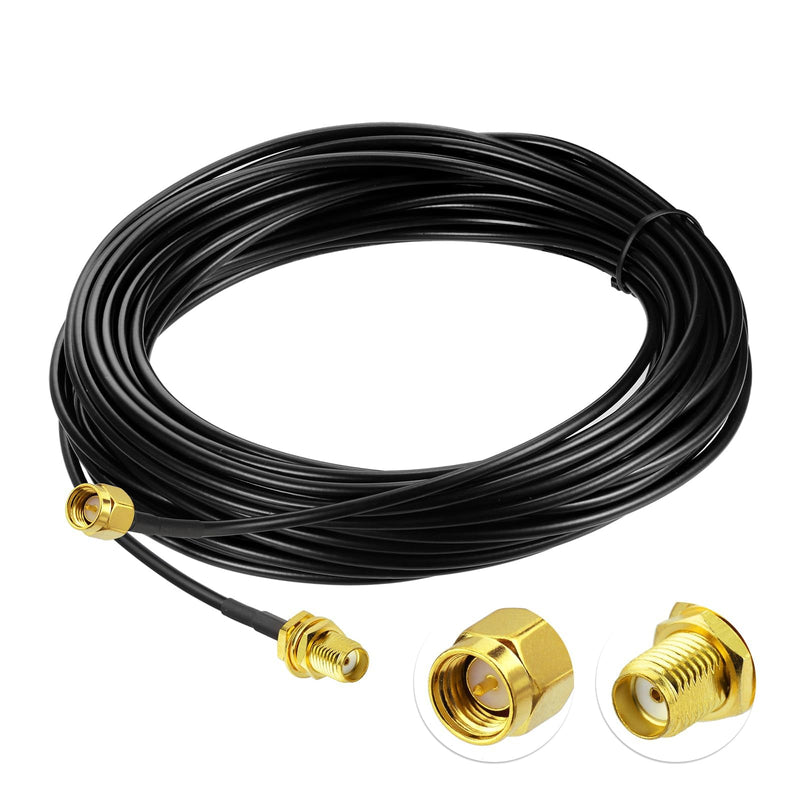 Superbat SMA Cable Extension SMA Male to Female Cable 32ft 50 Ohm Coax for SDR Antenna Ham Radio, 3G 4G LTE Antenna, ADS-B, GPS Meter Radio etc.