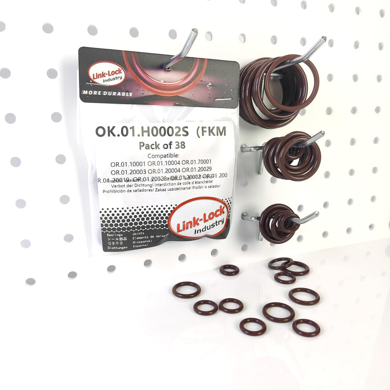 38PCS FKM Viton OK.01.H0002S Engine coolant Pipe/Water Hose O-Ring Kit 11538853284 07119907330 11427615472 for BMW N20 F10 F07 F11 F18 520I 528I 525I