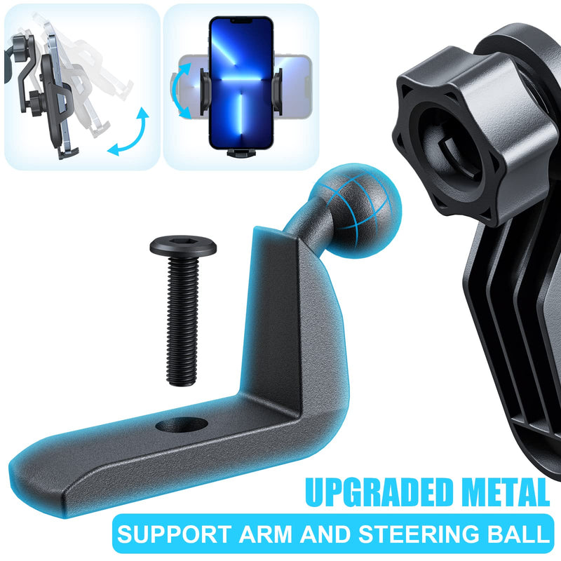 Upgraded Phone Mount for Jeep Wrangler JK JKU 2018 2017 2016 2015 2014 2013 2012 2011, Dash Multi-Mount Phone Holder Kit w/Storage Tray Interior Accessories 2011-2018 JK/JKU(Balck)