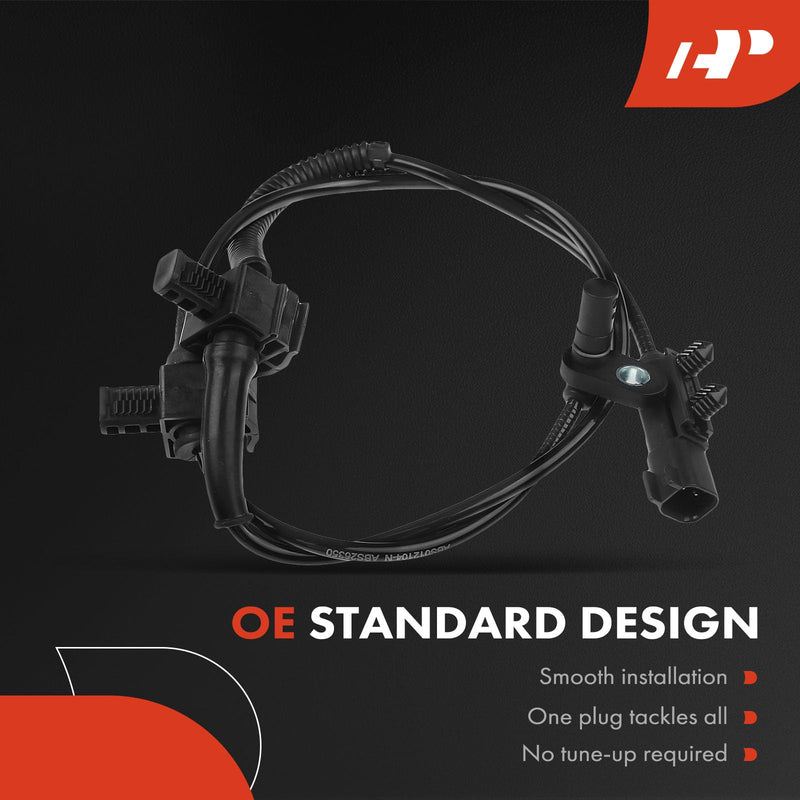 A-Premium 2PC-Set Rear ABS Wheel Speed Sensor for Chevy Silverado 1500 2014-2019, GMC Sierra 1500 2014-2019, Yukon 2015-2017, Sierra 1500 Limited 2019 - Rear Driver & Passenger Side