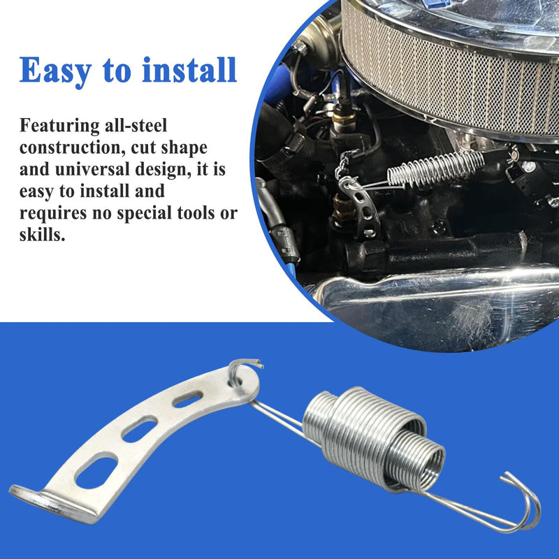 2Sets 4708 Throttle Return Spring Bracket, with 59207 Throttle Return Springs (12 Springs)