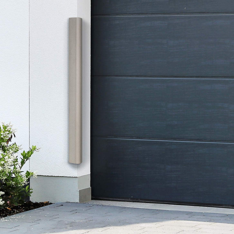 urbanhouse (2-Pack High-Density Corner Guard Edge Protector & Bumper for Parking Garages, Workshops, Baby Proofing Walls and Furniture - Neutral Grey, 24 Inches. 24" - Gray