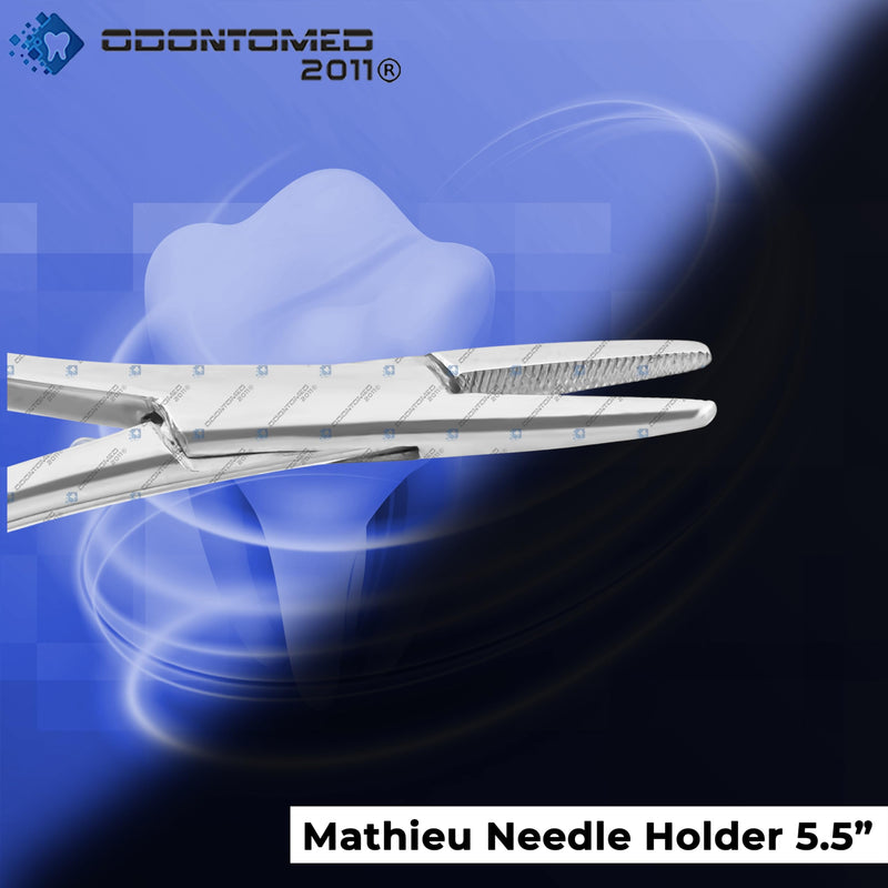 Dental Mathieu Needle Holder 14cm (5.5") Pliers Forcep Orthodontics 3 Pieces Instruments ODM
