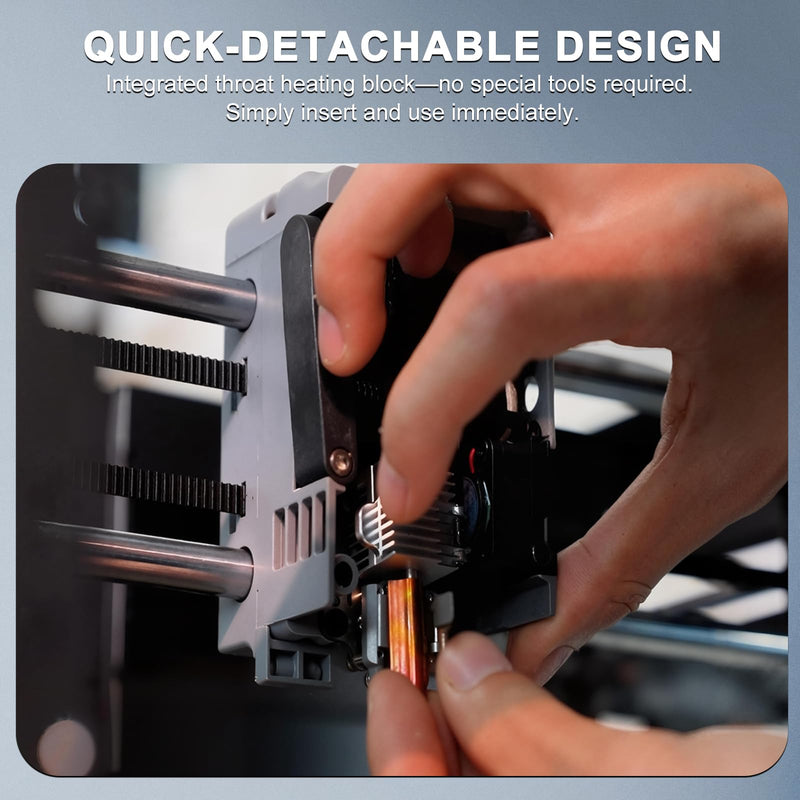 4Pack Integrated AD5X Nozzle Kit Compatible with Flashforge Adventurer 5X (0.25/0.4/0.6/0.8mm), Quick-Detachable High Flow Design, Original-Spec Upgraded Accessories, Extra 4PCS Silicone Socks 0.25+0.4+0.6+0.8mm