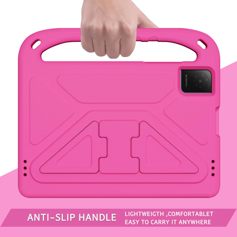 ATOOZ Kids Case for TCL TAB 10 Gen 4 10.1 inch 2026 (Rose) | Shockproof Cover, EVA Foam, Built-in Handle Stand, Easy Carrying, Hands-Free Viewing Rose
