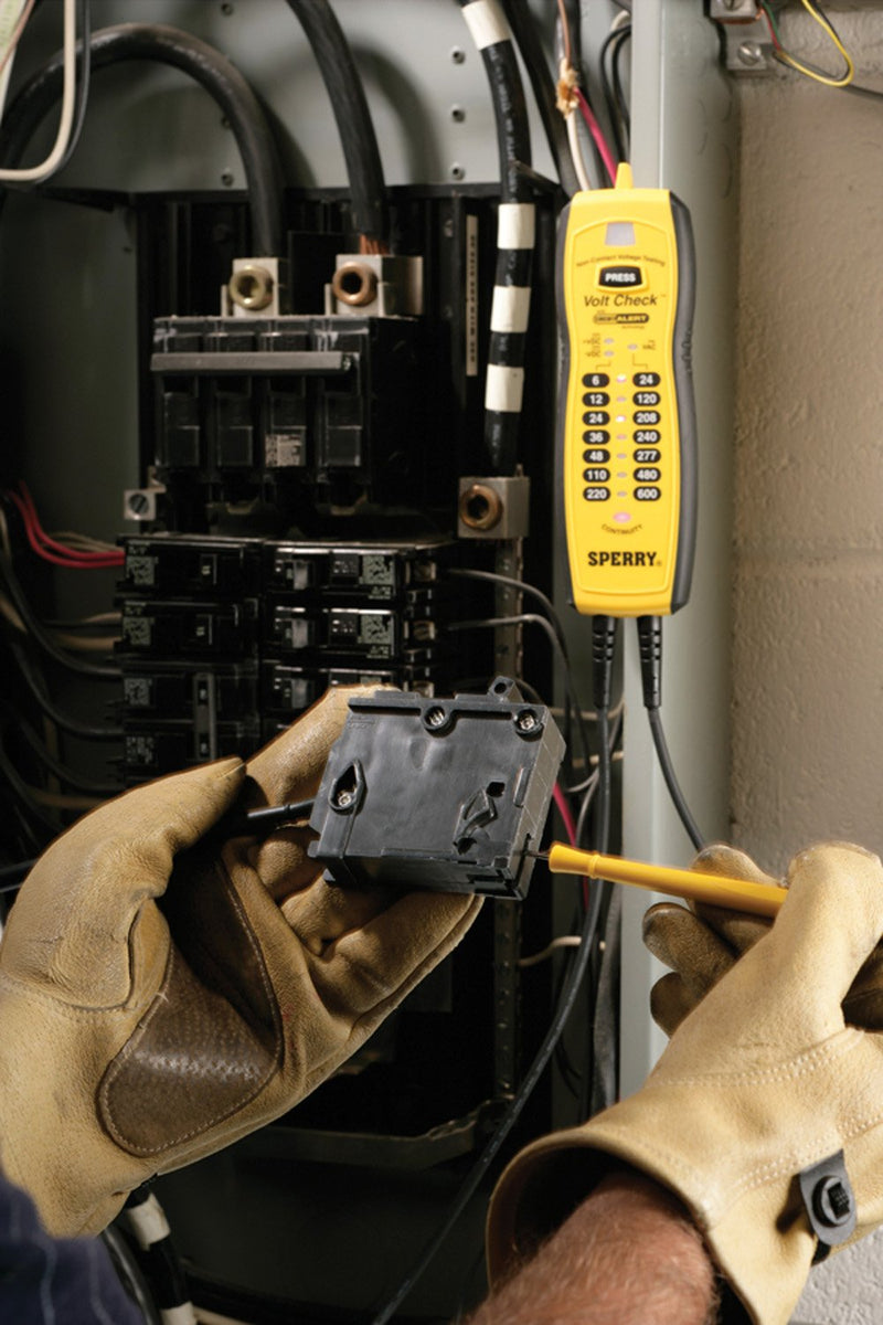 Sperry Instruments VC61000 Volt Check Voltage & Continuity Tester, Black & Yellow