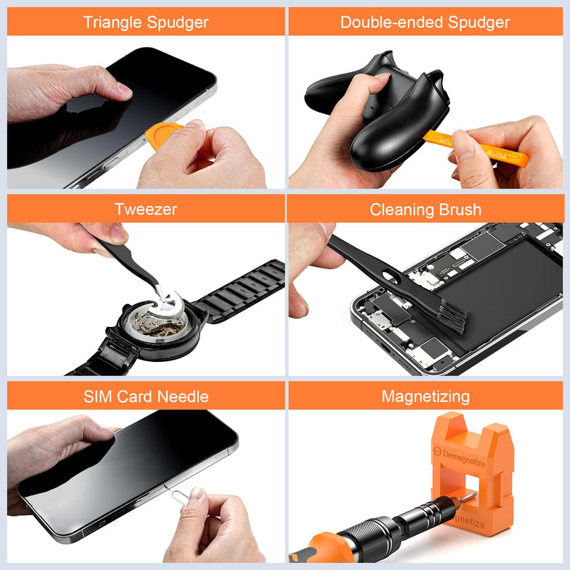  [AUSTRALIA] - JOREST 117 in 1 Precision Screwdriver Set, Tool Gifts for Men, Mini Repair Tool Kit with Torx Triwing Bits, Repair for Computer, Macbook, Laptop, PC, RC, PS5, iphone, Electronics, XBOX, Glasses