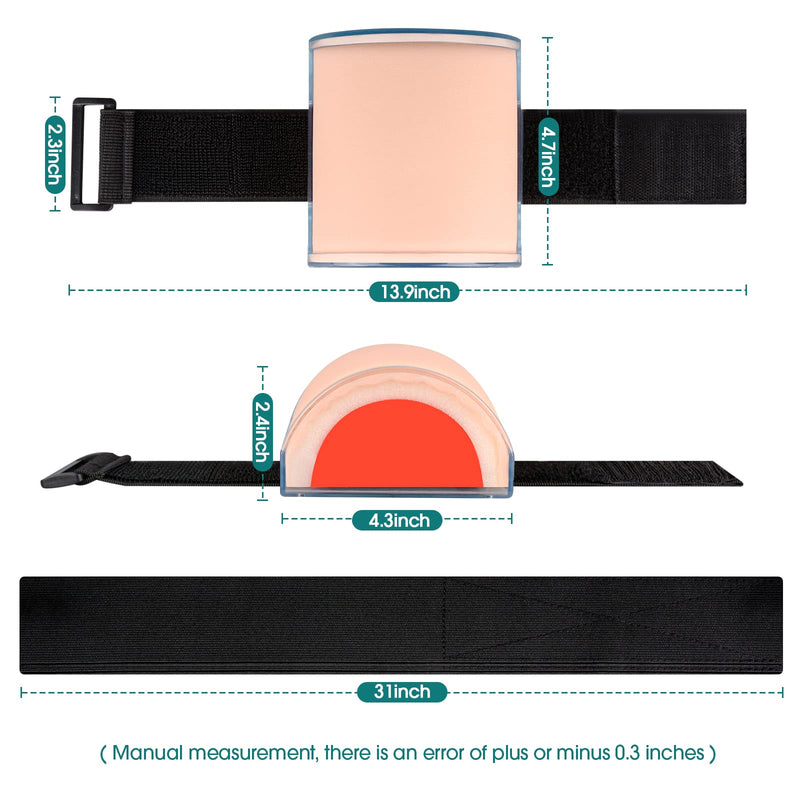 IM,SQ Injection Practice Pad Model with Skin, Subcutaneous Tissue and Muscle Layer for Nurse and Medical Student Training, Wearable Injection Practice Kit