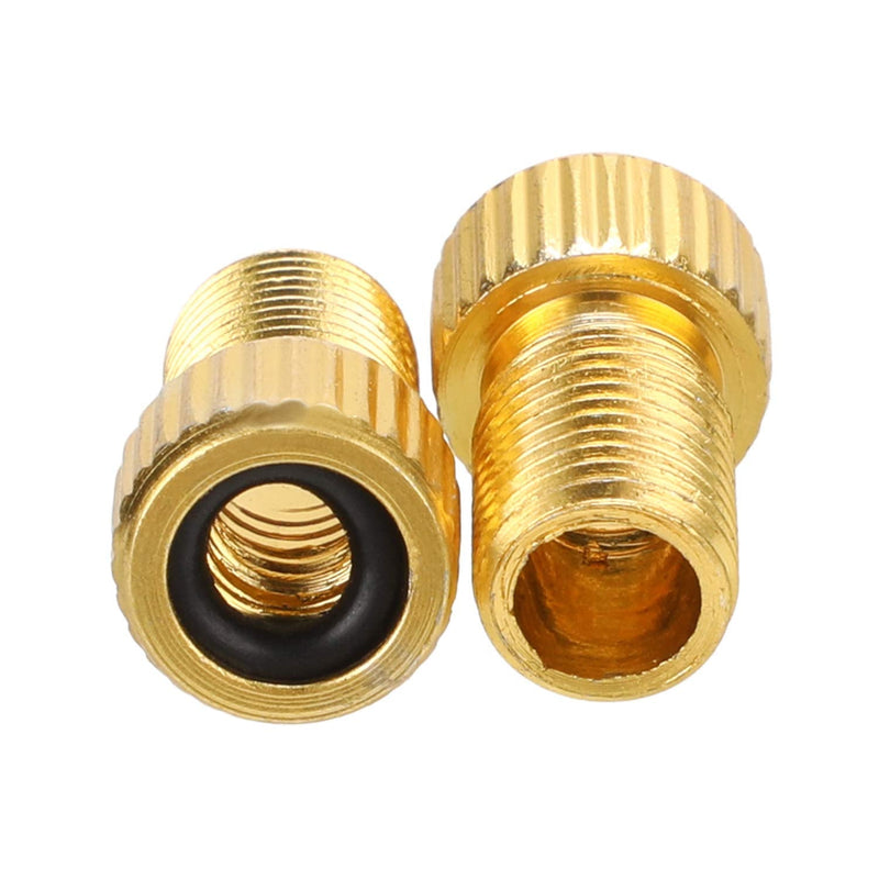 4pcs Presta to Schrader Bike Valve Adaptor, Aluminum Alloy Adapter Converter Bicycle Valve 4 Pcs