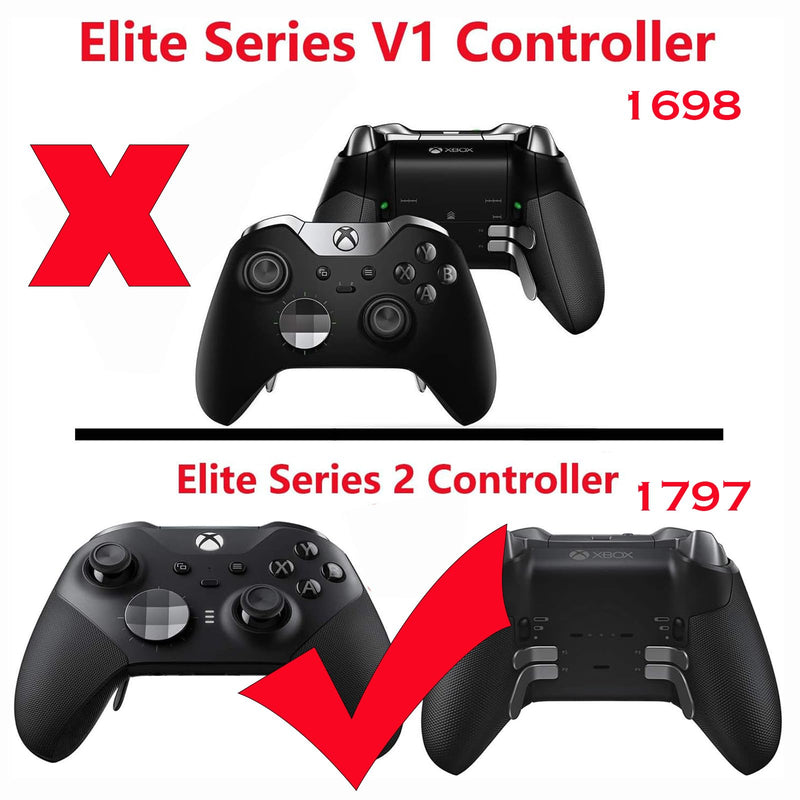 Replacement Magnetic Joystick Thumbstick for Xbox Elite Series 2 Controller | CTHTBZ 2PCS Mtal Short Concave Analog for Xbox Elite Gen Sries 2 Core 1797 Controller Thumb Sticks (NOT FIT1698)