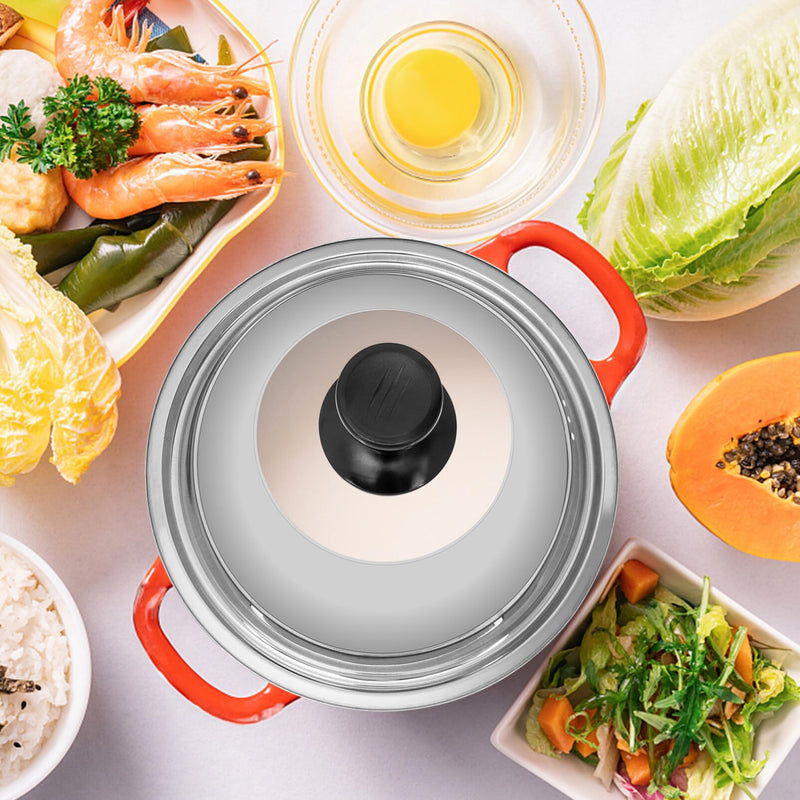 Tofficu 10.23 Inch Thickened Pot Cover Visible Glass Lid with Vent Handle Frying Pan and Wok Cover for Skillet Cooking Kitchen Lid for Home Restaurant Hotel Use 10 Inch