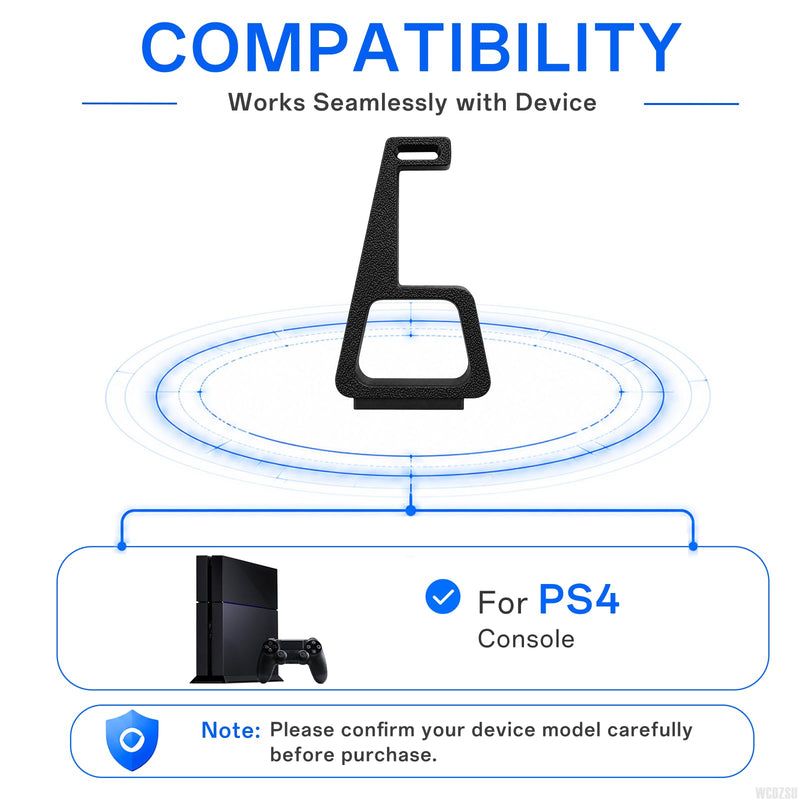 WCDZSU 4 Pcs Horizontal Vertical Stand for PS4 Fat Console Anti Slip | Support Base Holder Cooling Station Feet for PlayStation 4 Console for Stable Placement, Heat Dissipation Accessory
