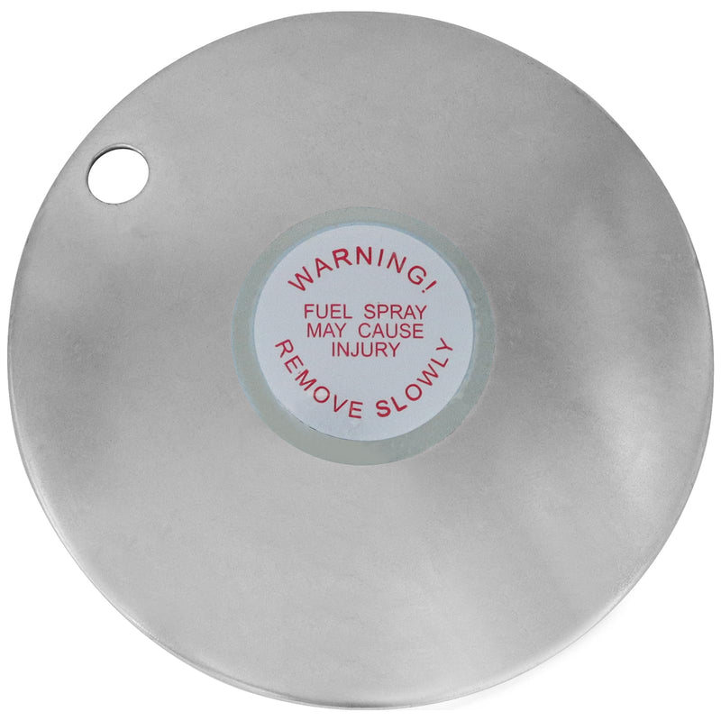 Transfer Tank Fuel Cap Diesel Tank Cap for Venting Pressure,Vented Gas Diesel Lid for 2 Inch Base,Gas Fill Lid for Ford GMC Truck w/Transfer Auxiliary Fuel/Storage Truck Tool Box-Only Include Fill Lid Silver