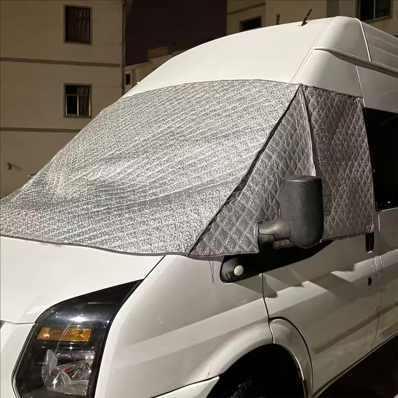 RV Windshield Cover Compatible with Ford E450 Class C 1997-2025 RV Front Window Motorhome Cover Sunshade/Snow Cover