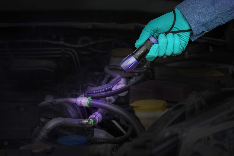 LF1800 BIGEZ Automotive Universal Air Conditioner Refrigerant Leak Detection Dye, Services R134a, R-1234yf Systems, (1) 8oz AC Fluorescent Dye Bottles, Made in USA Repl. Cartridge