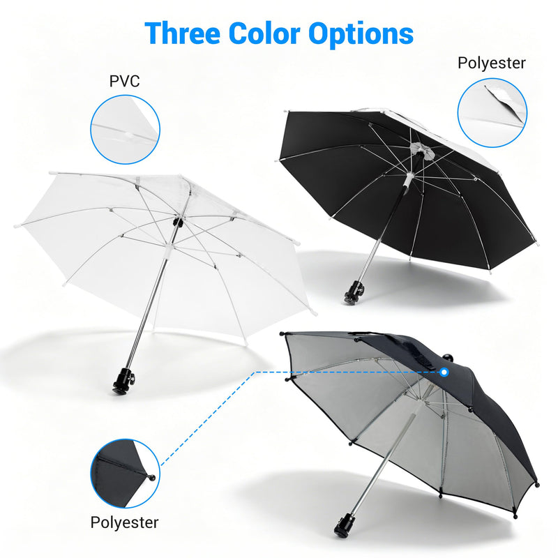19.7" Camera Hot Shoe Umbrella Clear Camera Umbrella(NOT for Sunshade) | Transparent,Camera Umbrella Rain Cover for Nikon Canon Sony Fuji Mirrorless Cameras & Lenses Outdoor Shooting Photos Video 19.7" Camera Umbrella(CLEAR)