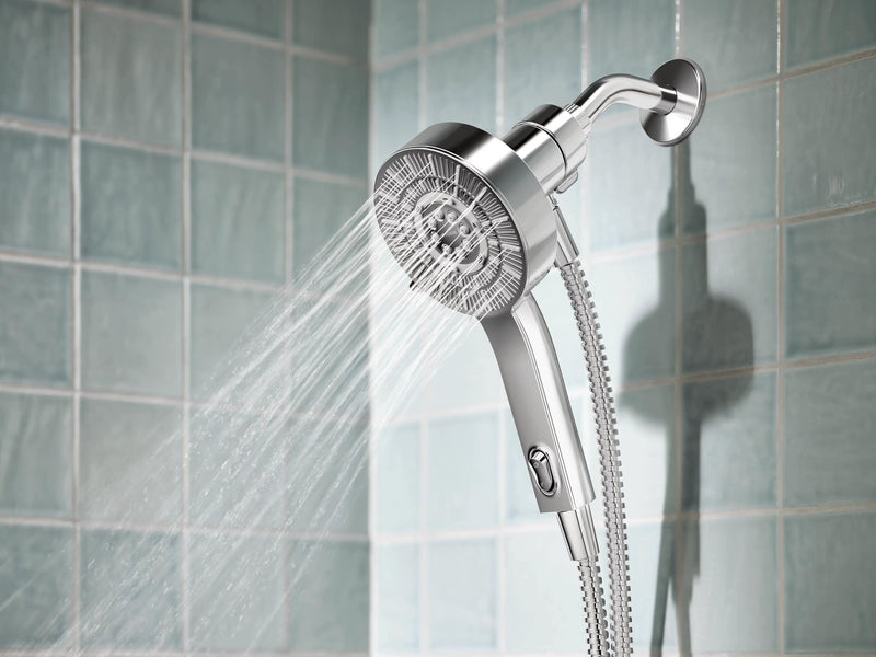 Moen Chrome Handheld That Saves Hot Water with Eco-Performance and Magnetic Docking System, 230H2EP