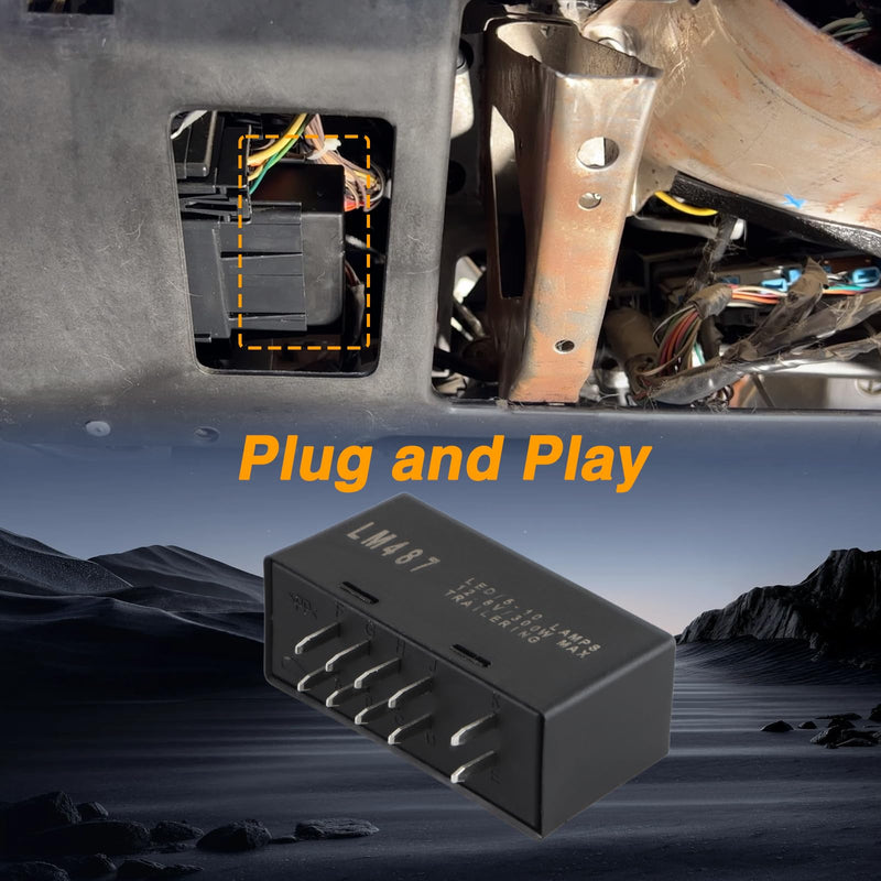 Hazard Warning and Turn Signal Flasher Relay Turn Signal Relay Flasher Module Compatible with GMC Chevrolet Cadillac Hummer Replace#: 15764135 15231201 LM487