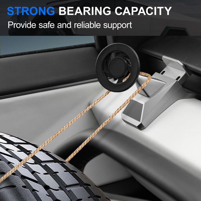 ELECFRESH Magnetic Phone Mount for 2024-2026 Tesla Cybertruck Accessories | 360° Rotatable Phone Holder, Adhesive-Free Clip-On Design Protects Interior, Fit for All Phones