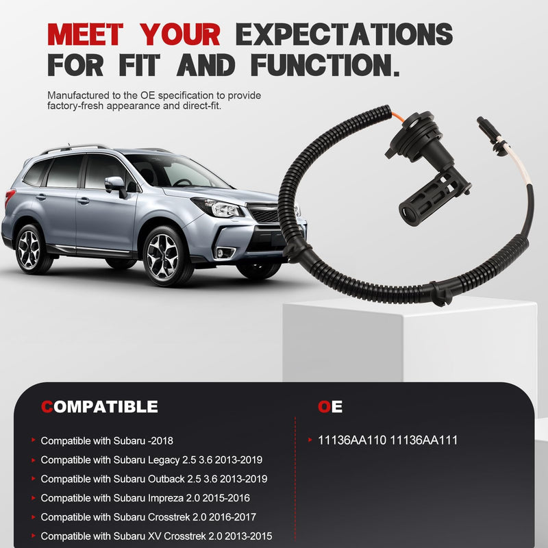 11136AA111 Oil Fluid Level Sensor with Hose for Forester Legacy Outback XV Crosstrek Impreza 2013-2019, Replaces 11136AA110