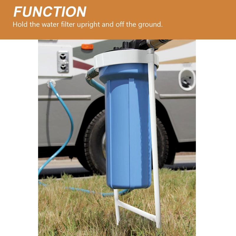 RV Water Filter Stand, Keeps Water Filters Upright and Off The Ground, Reduces Hose kinking-1 Pack