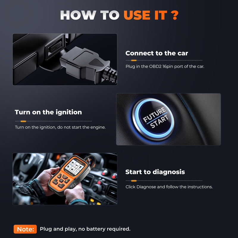 AUTOPHIX OM126P+ OBD2 Scanner, Check Engine Light Code Reader, Car Code Scanner for Automotive Diagnostic, Read & Clear Fault Code, Pass Smog Test, Live Data, for All US Cars After 1996