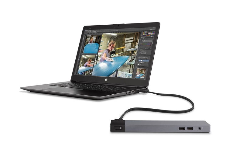 USB-C Docking Station Cable for HP Elitebook 840 G3, X260 1030 G2, Elite X2 1012 G1, Single Custom end (AC + USB Type-C to USB Type-C), Black 843011-001